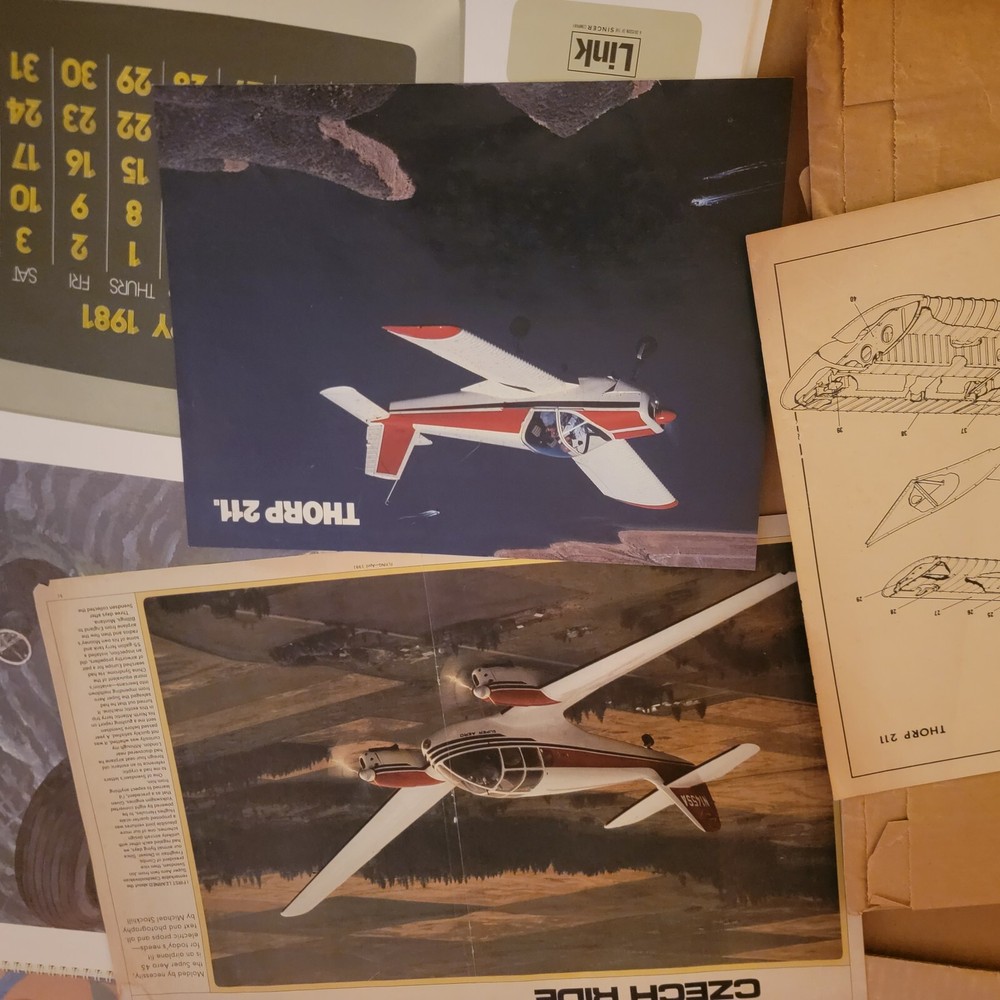 TWO (1981 & 1986) Trainer Flight Simulator by Singer Co. Annual Calendars PLUS !