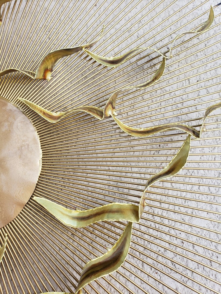 Mid Century Modern Starburst Brutalist Wall Sculpture Devalf Degroot Jere?