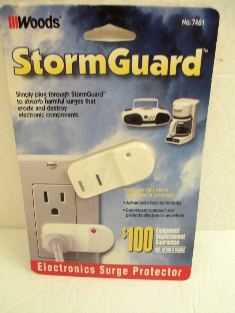 Storm Guard Electronics Surge Protector #7461 2 Line Protection Max 6000 Volts