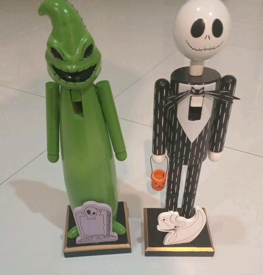 New Jack Skellington&Oogie Boogie  Nutcracker 12” Set Nightmare Before Christmas