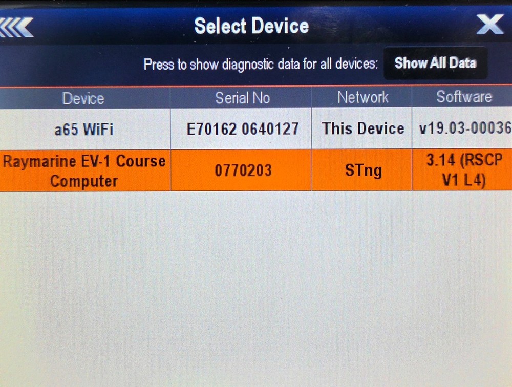 Raymarine Evolution Autopilot EV-1 Sensor Core & Computer - E70096