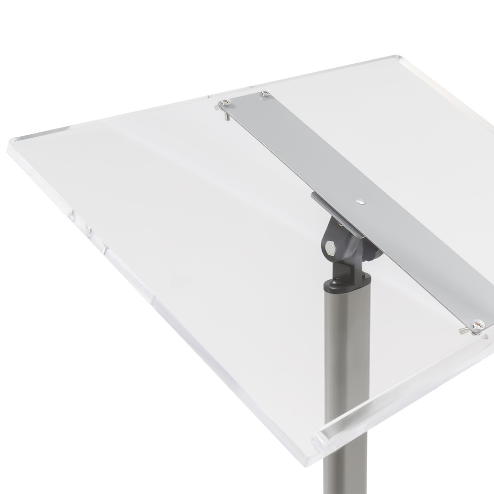 Small Acrylic Podium Stand, Angle Adjustable, Modern Lecterns & Pulpits