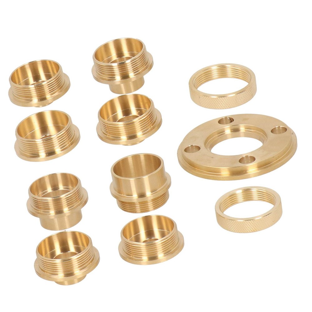ˇTemplate Router Guides Kit With Lock Nut Adapter Template Guide Bushing Kit For