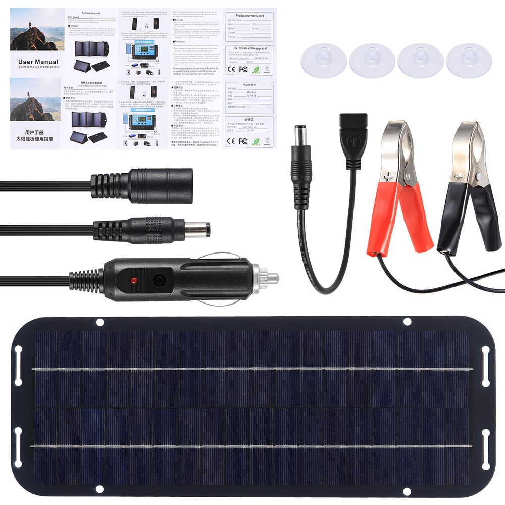 2 Sets 30W Solar Panel Kit Waterproof Trickle Charger Battery Powered for RV Car