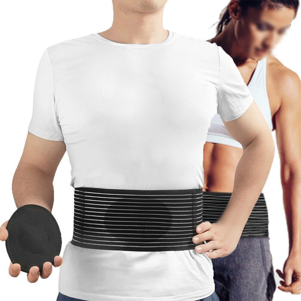 Umbilical Hernia Belt - Abdominal Support Binder with One Compression Pad Unisex