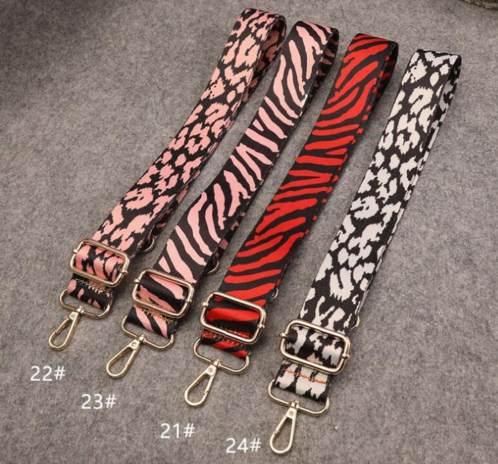 Purse Strap Replacement Guitar Style Multicolor Canvas Crossbody Strap for Handb