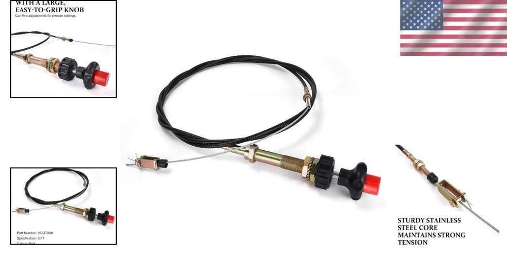 High Quality Vernier Control Cable, Red