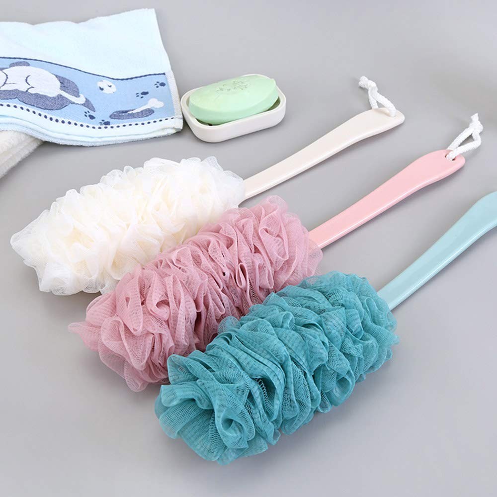Soft and Flexible Back Scrubber with Long Handle for Comfortable Cleansing