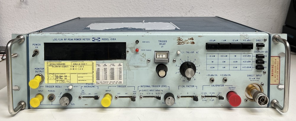 Wavetek 1018A LOG/LIN RF Microwave Peak Power Meter PM Nixie Display
