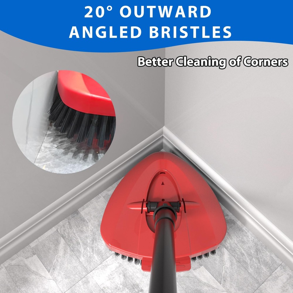 2 Pack Upgraded Spin Mop Replacement Scrub Brush Heads Compatible with Ocedar...