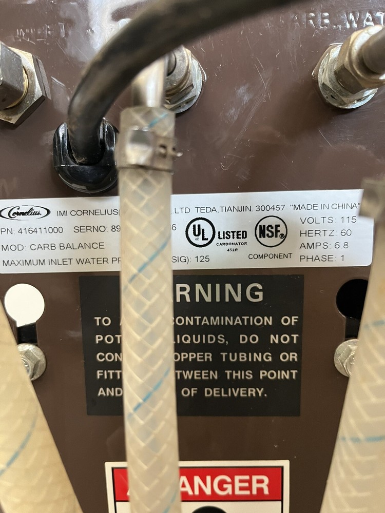 Cornelius Carbonator balance Part# 416411000