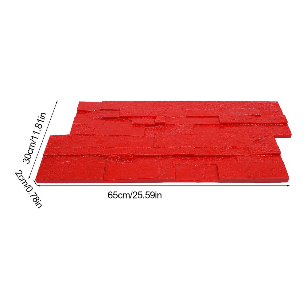 300*650mm Rectangular Concrete Stamping Molds Concrete Mould For Wall & Floor