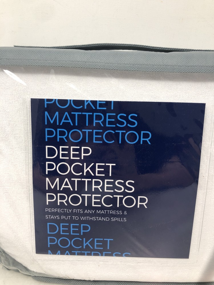 DEEP POCKET MATTRESS PROTECTOR KING 17" DEEP PROTECTS BED BUGS RN138185