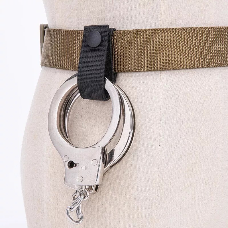 2.25" Duty Belt Nylon Handcuff Strap Security Quick Hook Handcuffs Holder Strap