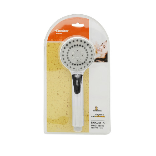 3 Function Shower Model 13032 Ø 83mm with Chrome Finish Anti-Limescale System