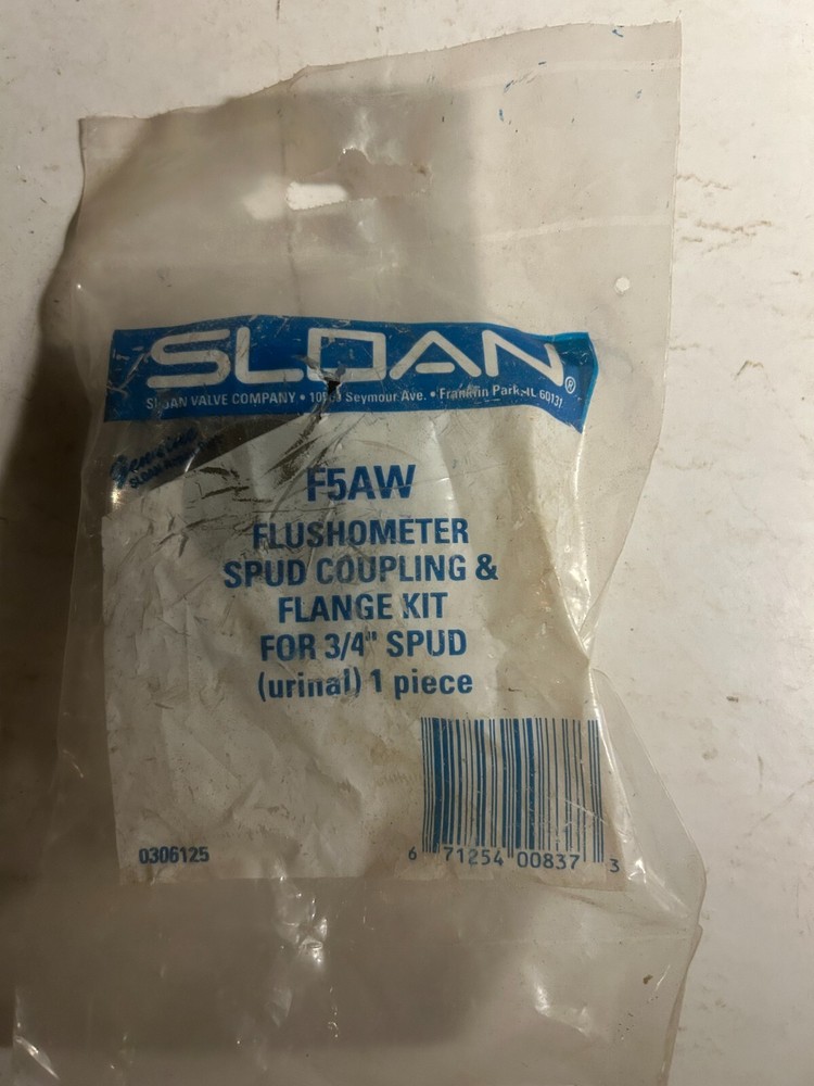 SLOAN Spud Coupling Assembly, 3/4" Mfr # F5AW