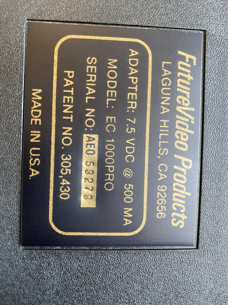 Future Video FutureVideo Video Editing Controller EC 1000PR0 Panasonic (c43