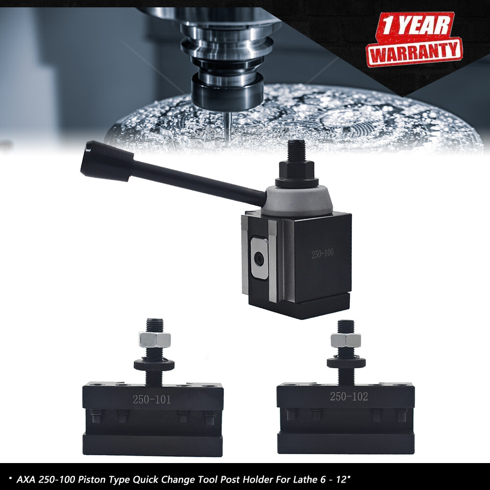 AXA 250-100 Piston Type Quick Change Tool Post Holder For Swing dia 12"