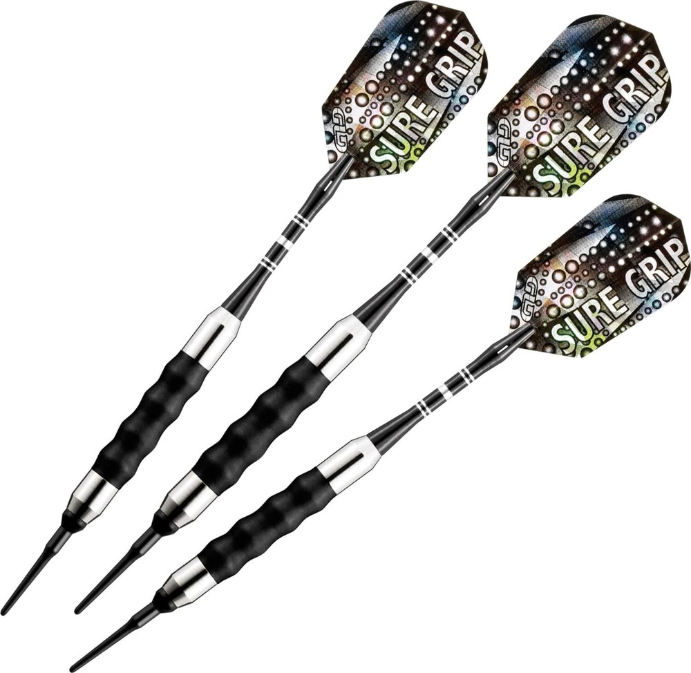 Viper Sure Grip Soft Tip Darts, Black, 16 Grams