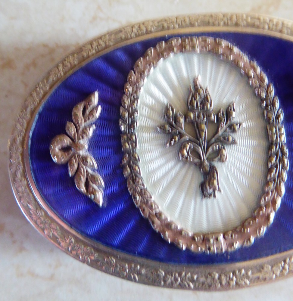 SILVER AND ENAMEL BOX ART DECO MARCASITE 935