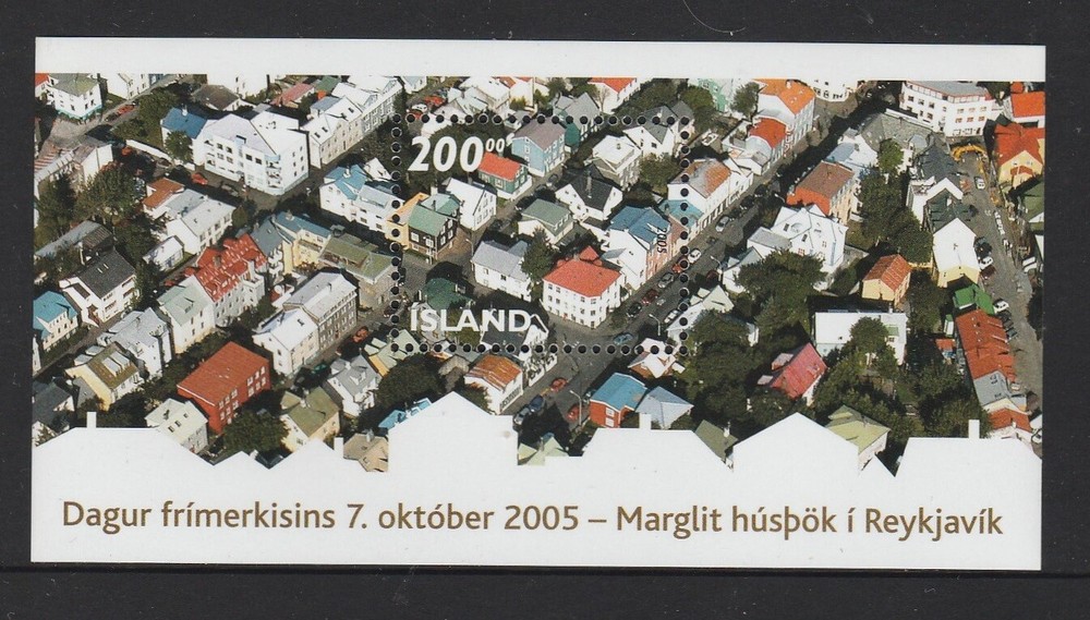 ICELAND 2005 STAMP DAY Miniature sheet/Block MNH