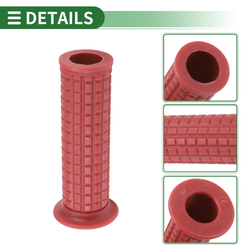 Motorcycle Knobs 1" 25mm Throttle Handlebar Cover TPU Dark Red