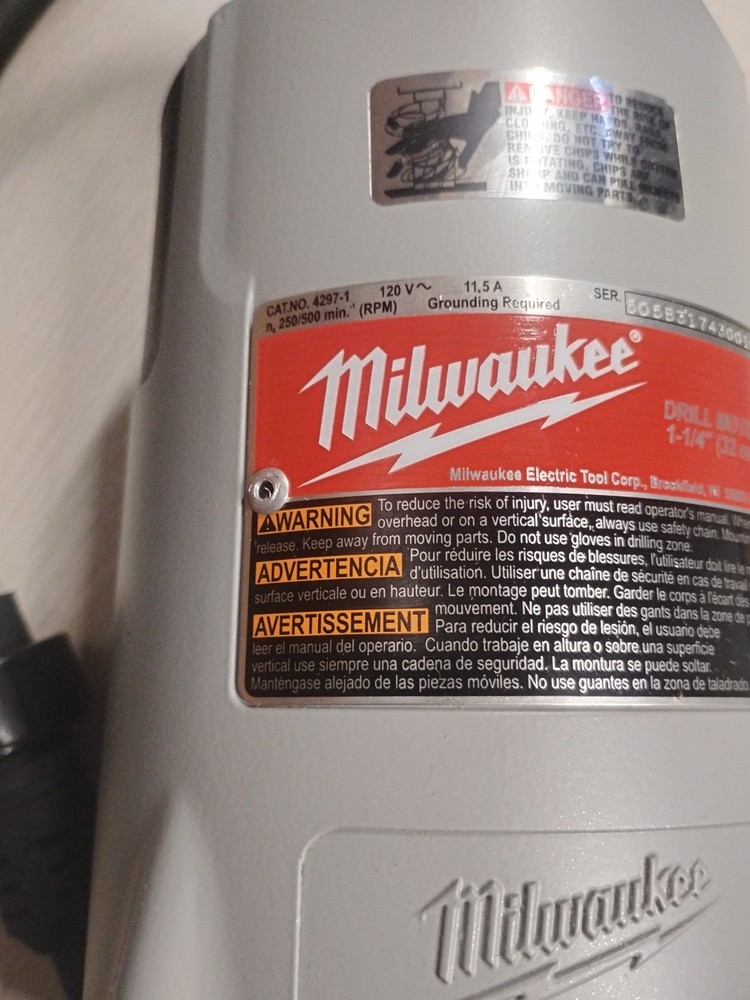 NEW/OPEN BOX MILWAUKEE 4297-1 ELECTROMAGNETIC DRILL MOTOR