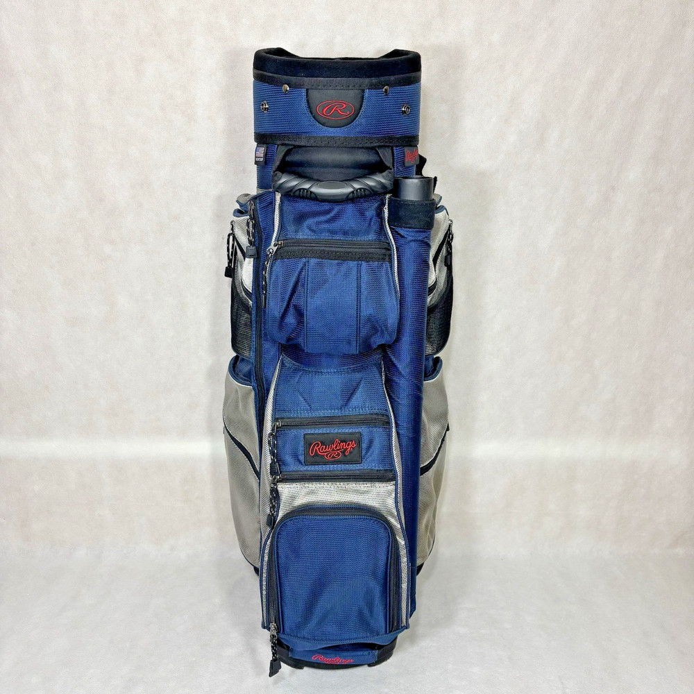 Vintage Rawlings Blue & Silver Golf Cart Bag