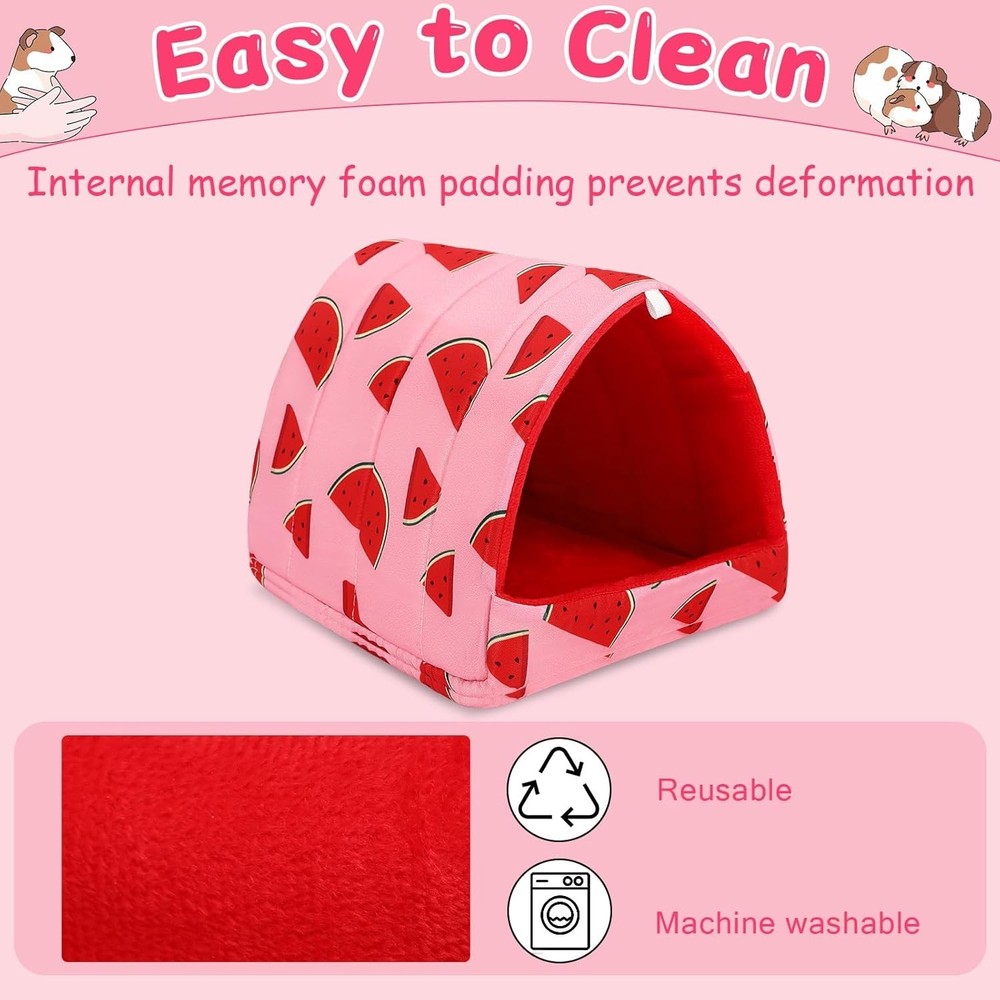 Cute Guinea Pig Hideout, Thickened Cushion, Machine Washable