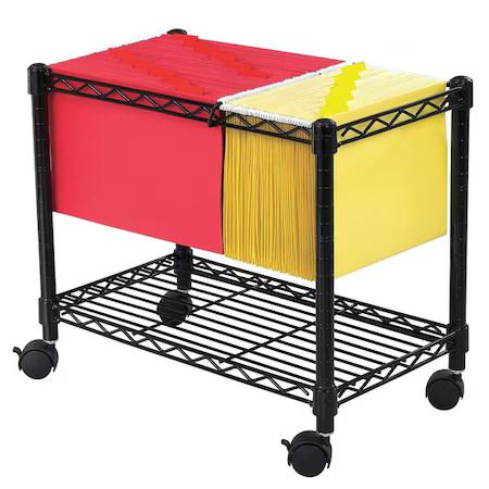 Safco 5201Bl Wire Mobile File, Black