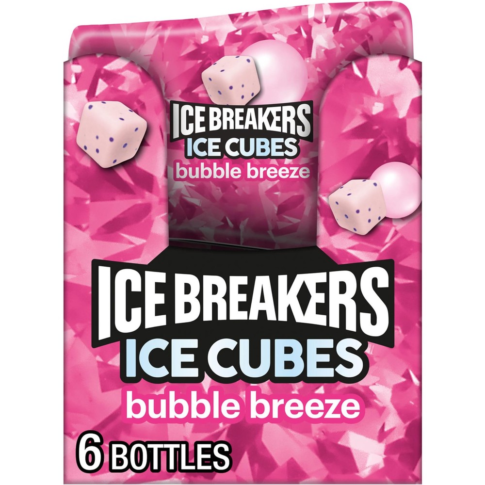 ICE BREAKERS Ice Cubes Bubble Breeze 40 Count (Pack of 6),