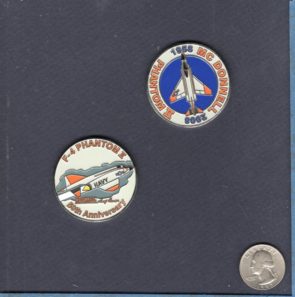 McDonnell F-4 PHANTOM 50th Anniversary 2008 Challenge Coin Patch Image