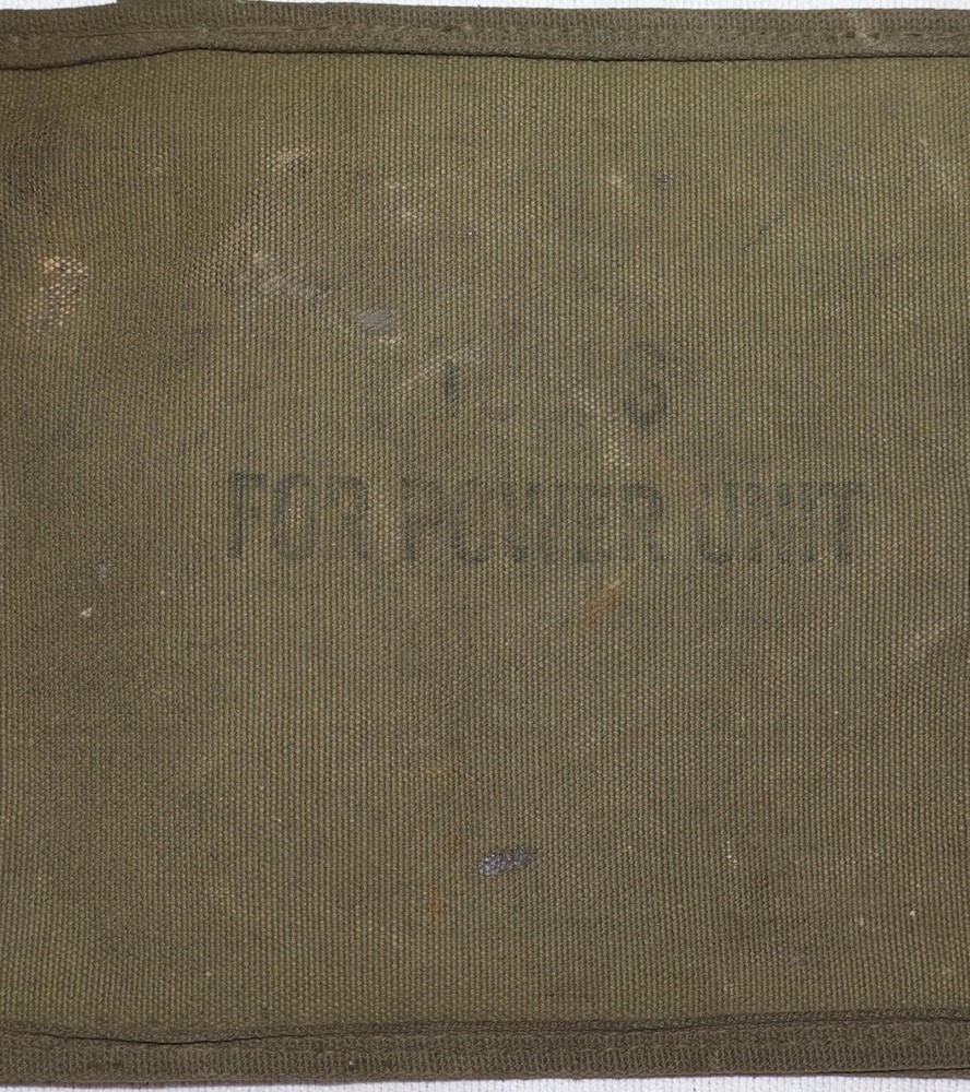 ORIGINAL WWII SIGNAL CORPS TOOLS FOR POWER UNIT CANVAS BAG