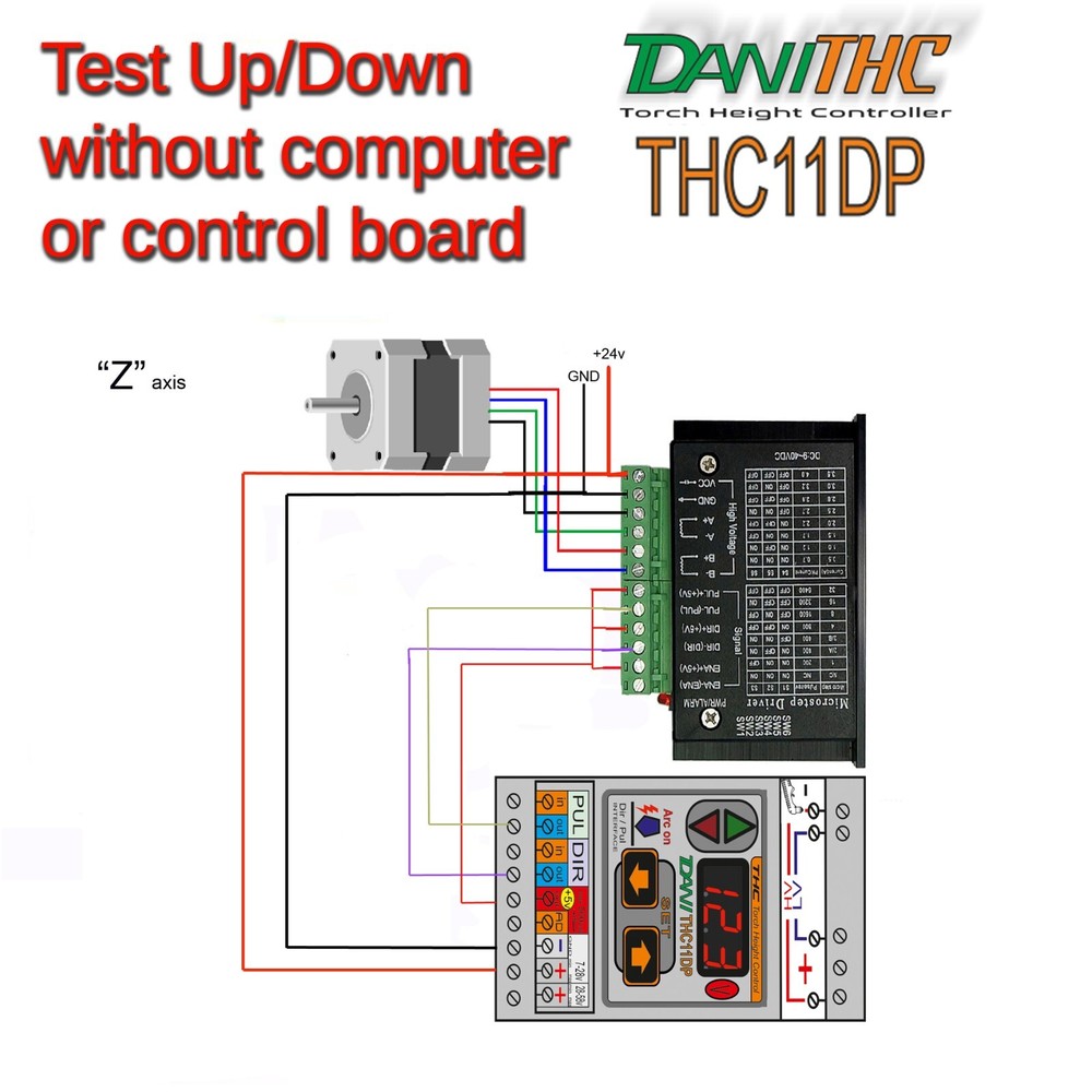 Plasma Cutter CNC THC Torch Height Control Dir/Pul (SD) with Anti-dive function
