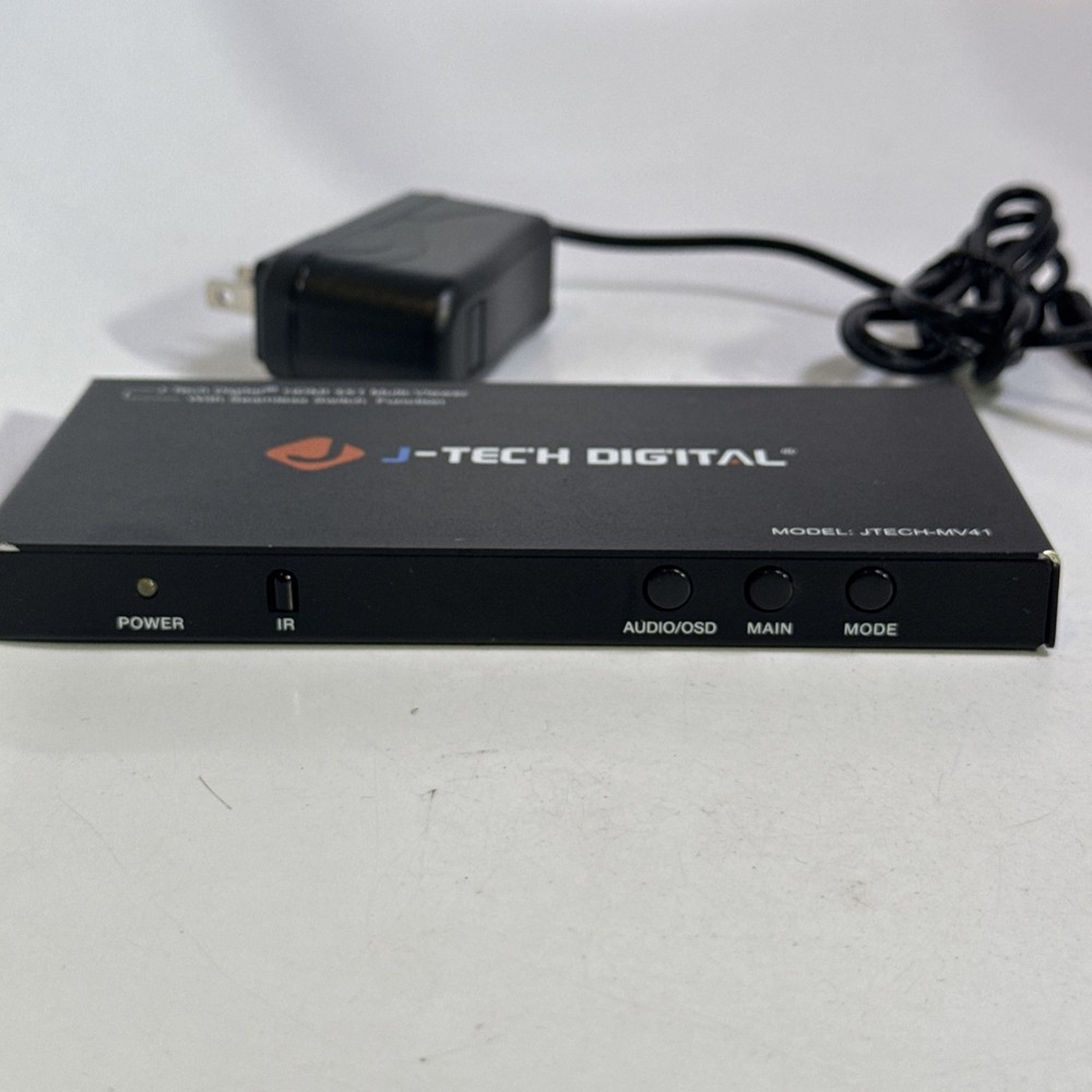 J-Tech JTECH-MV41 Digital HDMI 4x1 Multi-viewer Seamless Switch Function Tested