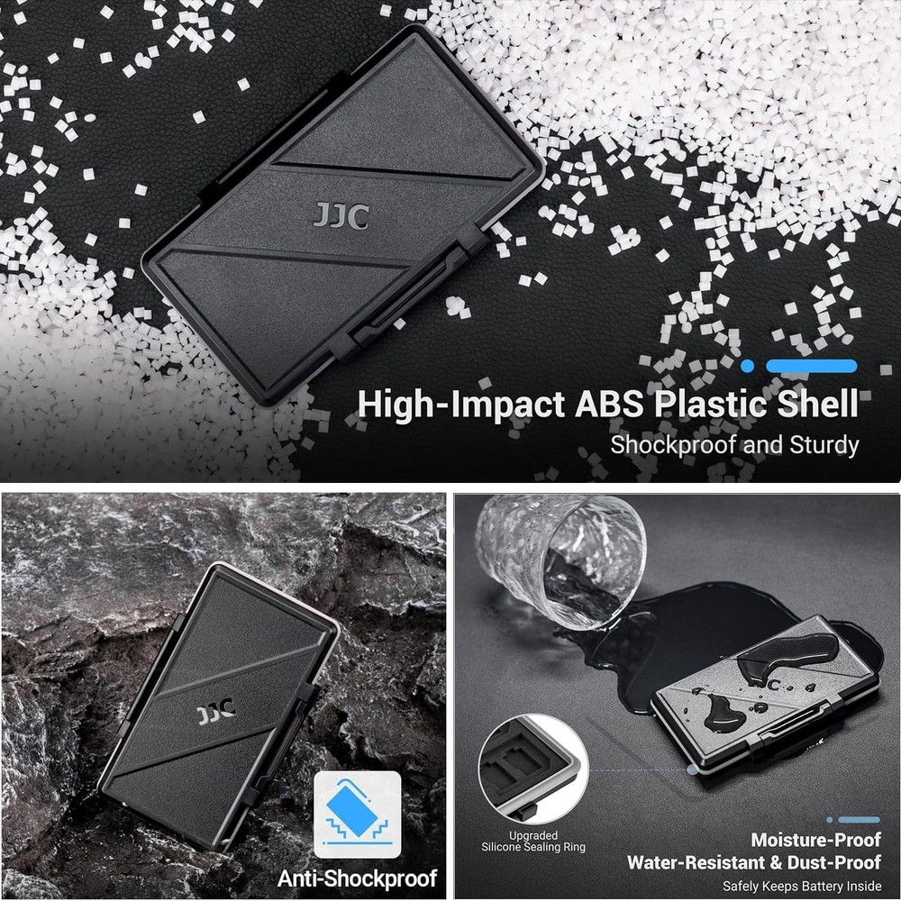 Memory Card Case Water Resistant Anti Shock Wallet