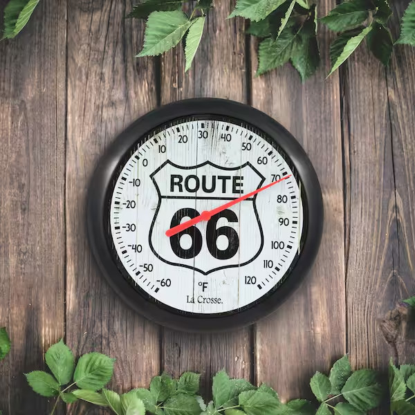8 In. Route 66 round Dial Thermometer