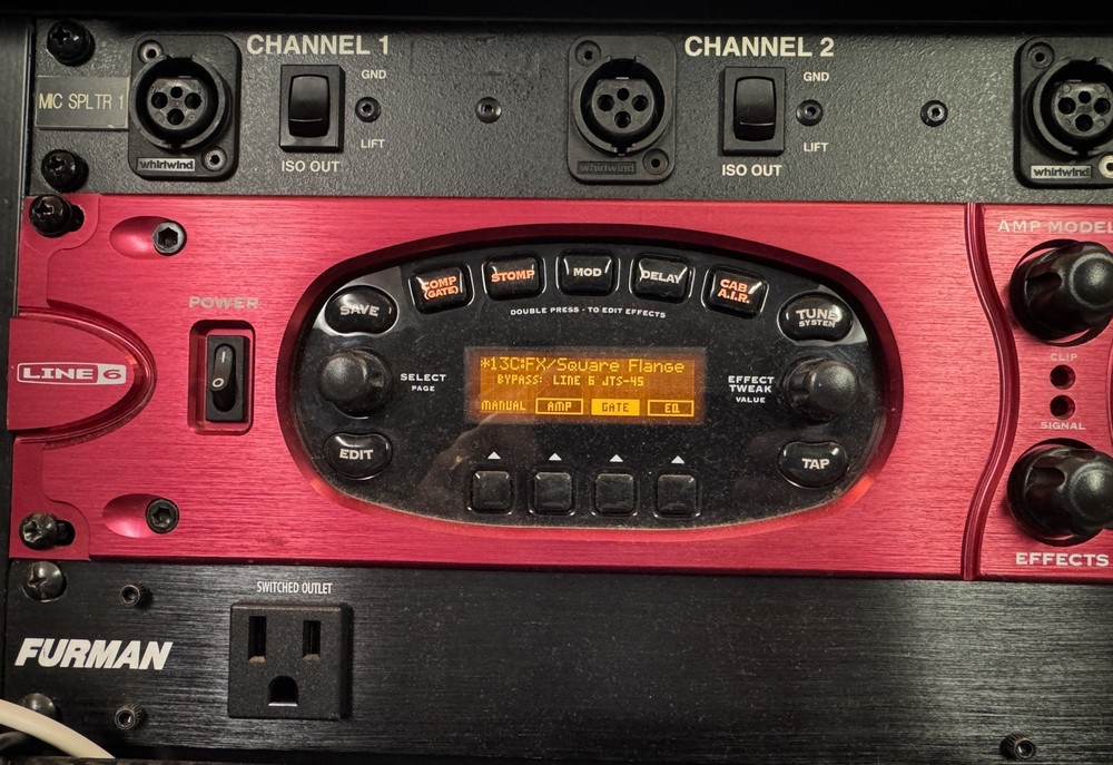 Line 6 Pod XT Pro Rackmount Guitar Multi-Effects Processor Electric Guitar