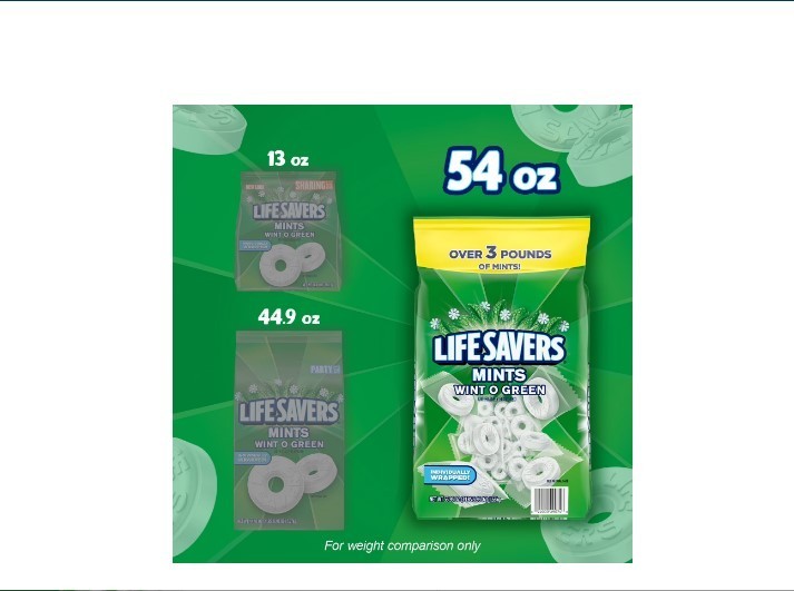Life Savers Wint-O-Green Mints Hard Candy, 3 lbs.