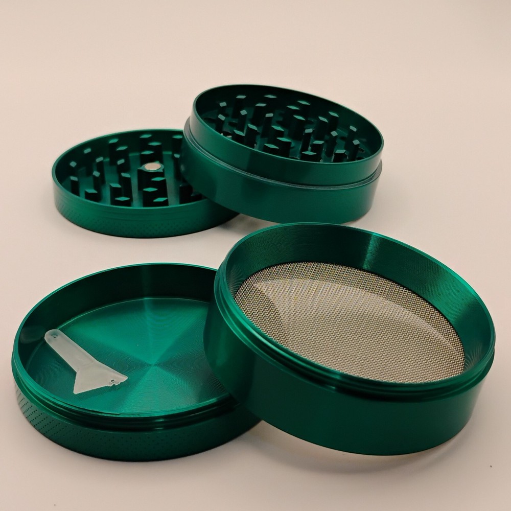 Set (2pcs) GREEN Pre Roll Grinder and King Size Rolling Machine