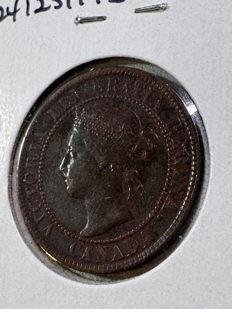 1893 Canada Large Cent Bronze Coin