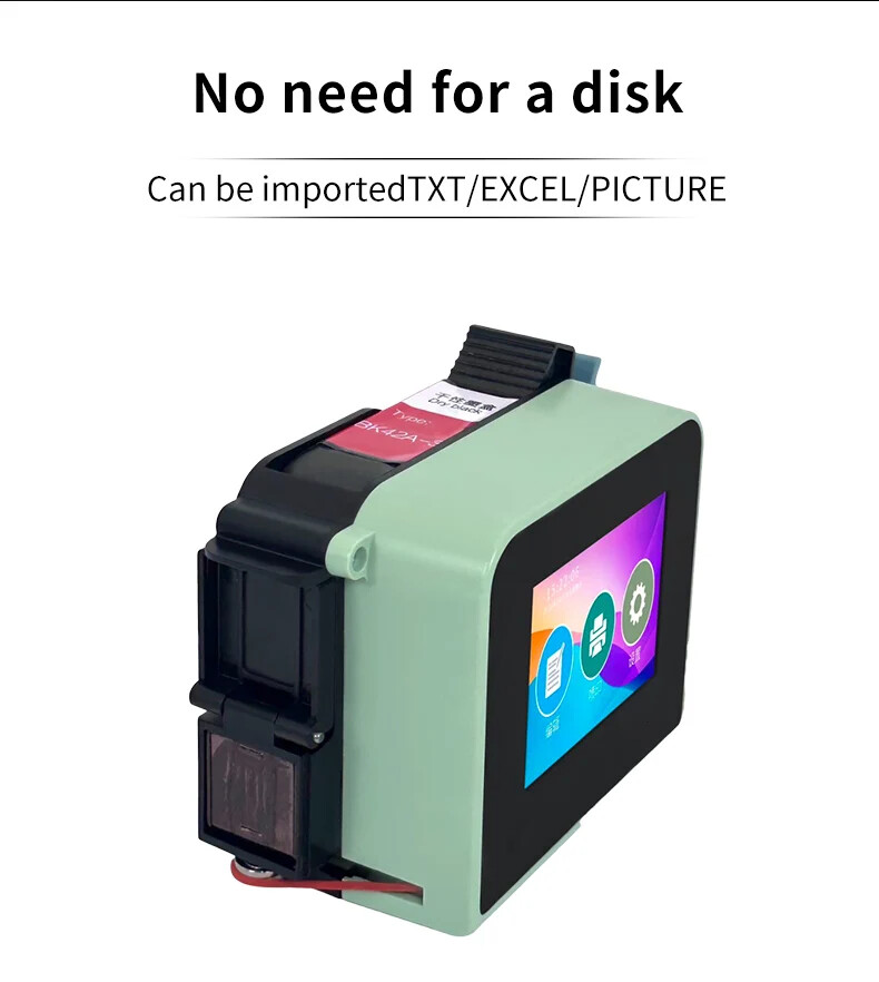 Handheld mini inkjet printer intelligent expiration date batch encoder