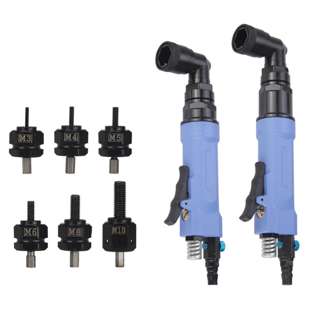 Brand-new Handheld Right-Angle Pneumatic Rivet Gun and Nut Tool Set