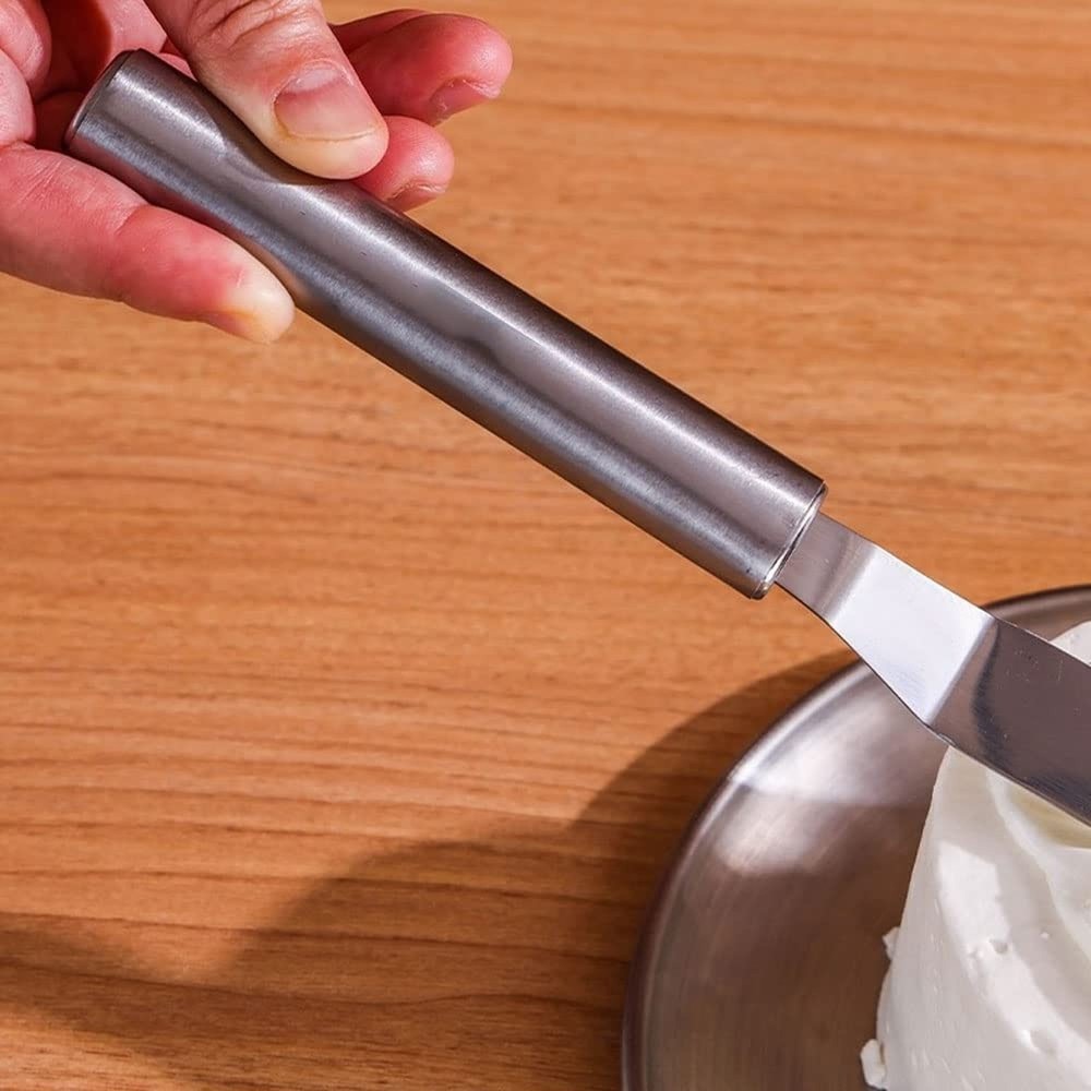 3 pack Cake Decorating Icing Spatulas Stainless Steel, Icing & Decorating Spa...