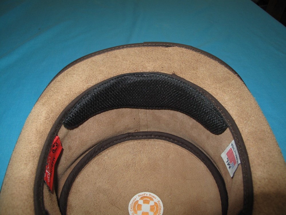 Victorian Style Leather Riding Hat US Made