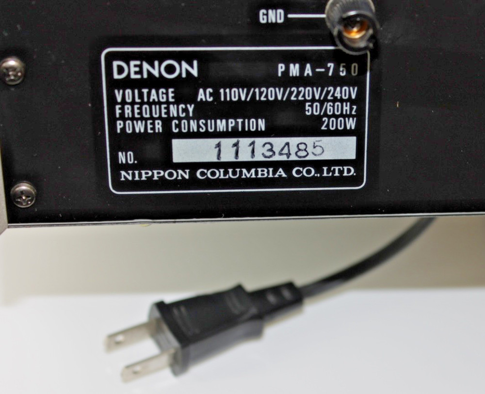 Denon PMA-750 & TU-750S Precision Audio Component Units Bundle - Tested & Works!