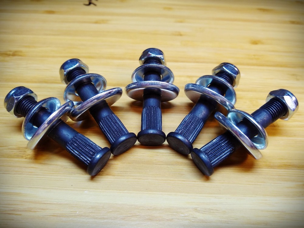 New! Pack of Five/ High Performance / Replacement Kingpins+Top & Bottom Washers!