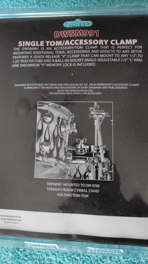 Drum Workshop DW SM991 Single Tom Holder Clamp