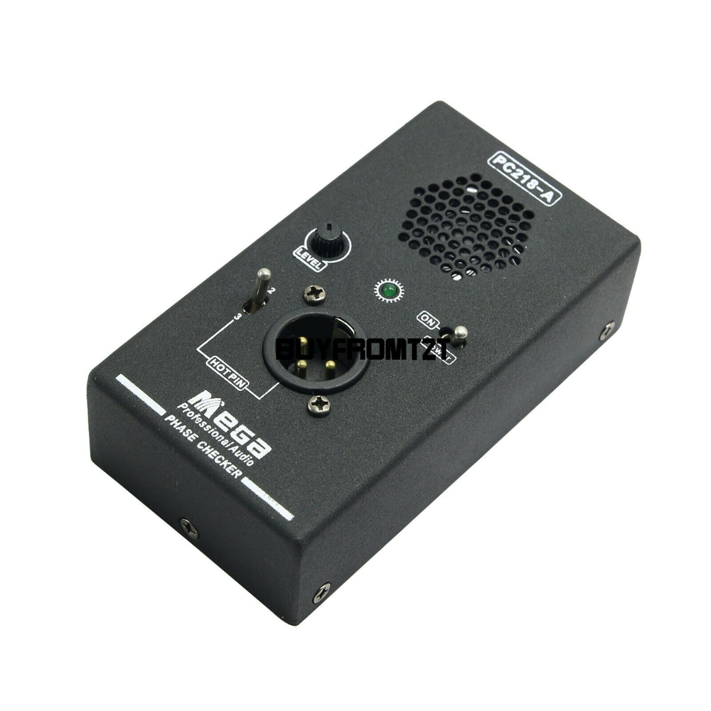 PC218 Phase Polarity Tester Checker Detector Speaker Microphone Sound Testing