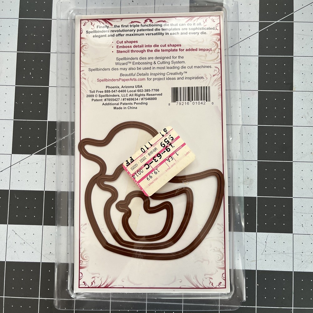 Spellbinders SHAPEABILITIES Embossing/Dies/Stencils * Nesting Ducks